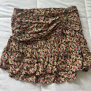 Forever 21 Black and Pink Bubble Mini Skirt
